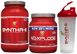Syntha-6 (2.91lb) NO-Xplode with T-Shirts and Shaker SOLD OUT